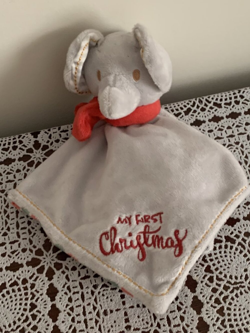 Animal Adventure Elephant Lovey Security Blanket Baby Blankie Soothing 12 Inch